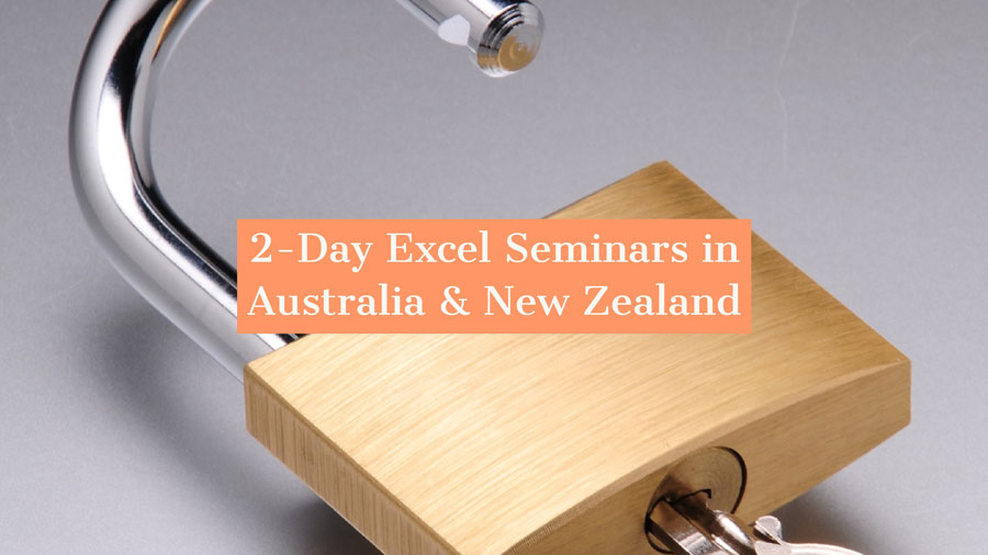 2-Day Seminars in Australia and New Zealand 2-Day Seminars in Australia and New Zealand