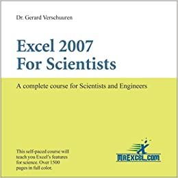 Excel 2007 For Scientists CD Excel 2007 For Scientists CD