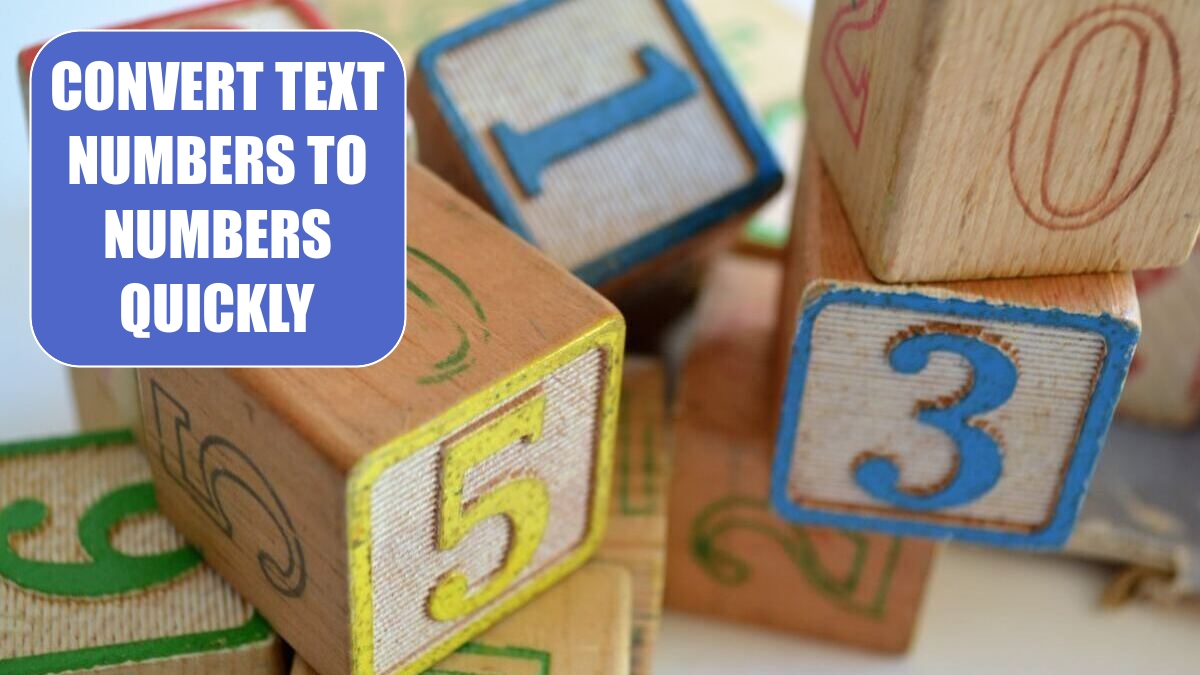 Excel 2024: Convert Text Numbers to Numbers Quickly Excel 2024: Convert Text Numbers to Numbers Quickly