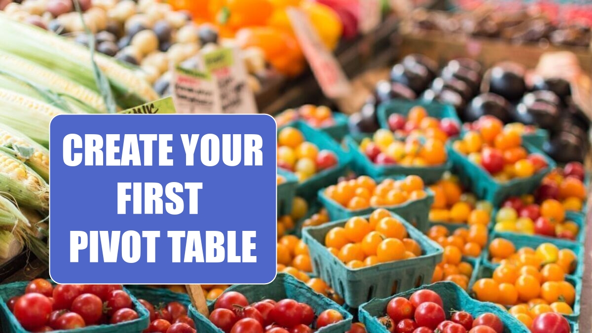 Excel 2024: Create Your First Pivot Table Excel 2024: Create Your First Pivot Table