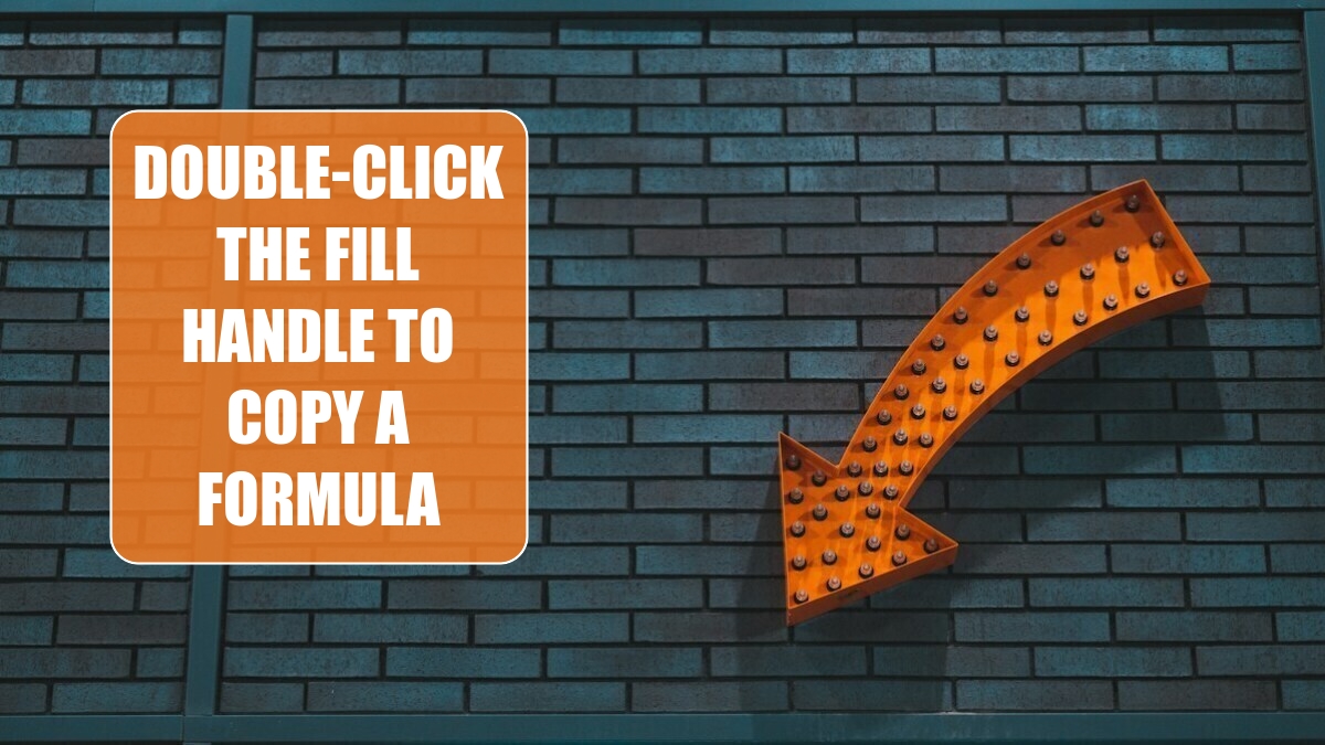 Excel 2024: Double-Click the Fill Handle to Copy a Formula Excel 2024: Double-Click the Fill Handle to Copy a Formula