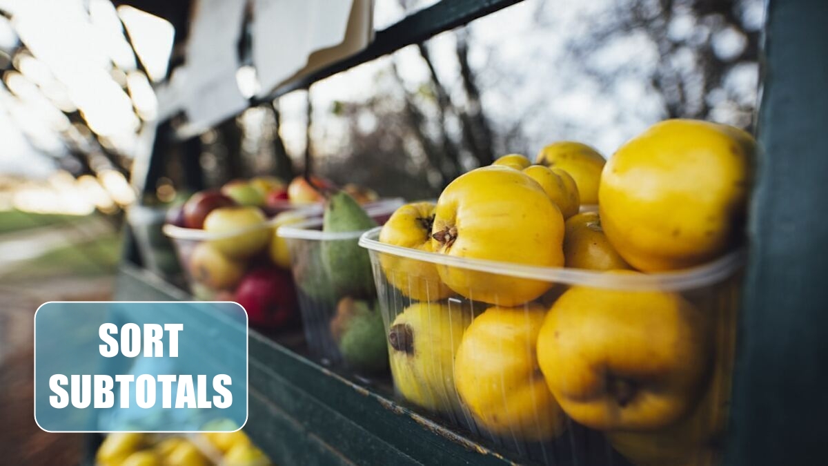 Excel 2024: Sort Subtotals Excel 2024: Sort Subtotals