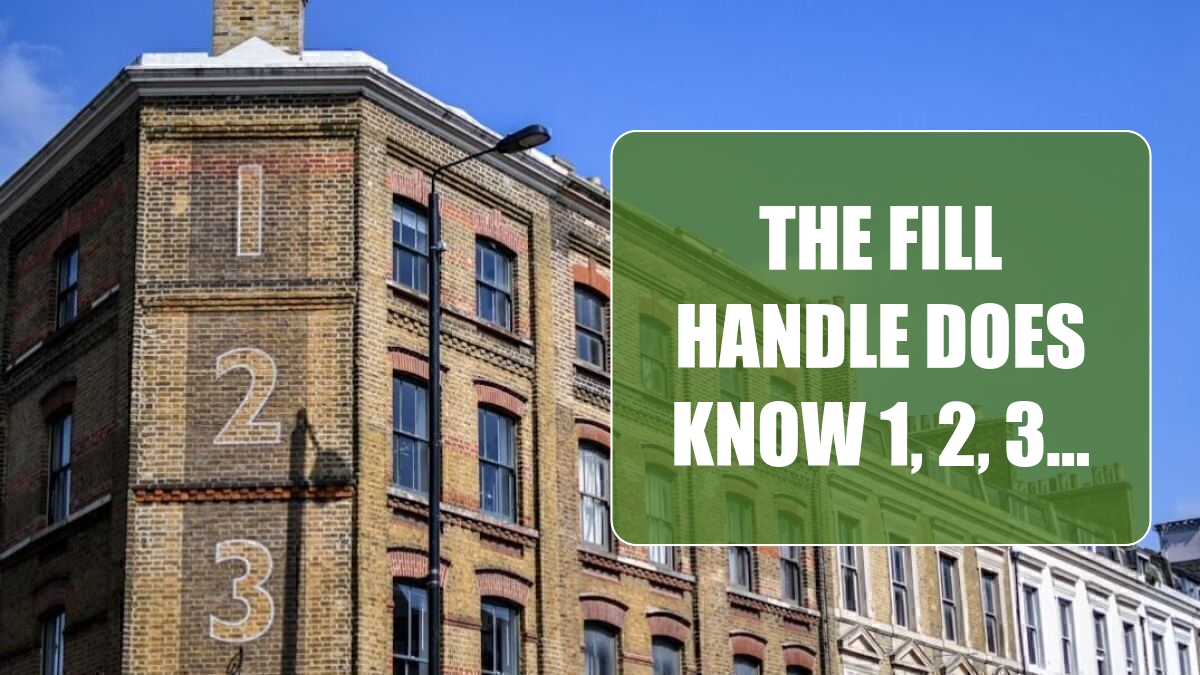 Excel 2024: The Fill Handle Does Know 1, 2, 3… Excel 2024: The Fill Handle Does Know 1, 2, 3…