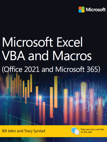 Microsoft Excel VBA and Macros (Office 2021 and Microsoft 365) Microsoft Excel VBA and Macros (Office 2021 and Microsoft 365)