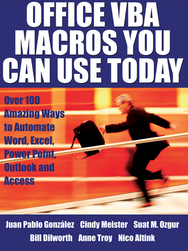 Office VBA Macros You Can Use Today Office VBA Macros You Can Use Today