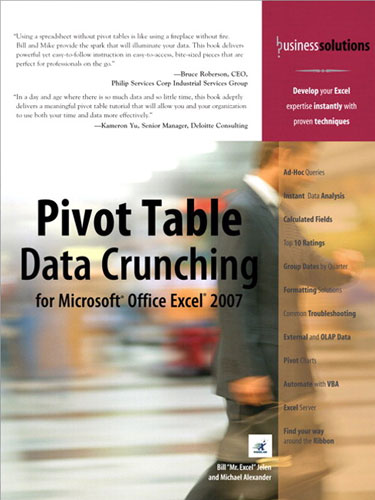 Pivot Table Data Crunching Microsoft Excel 2007 Pivot Table Data Crunching Microsoft Excel 2007