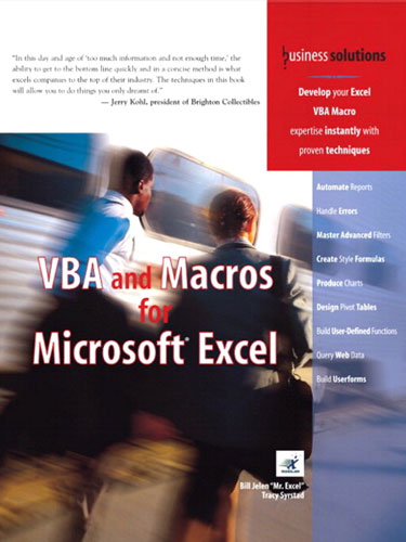 VBA and Macros for Microsoft Excel VBA and Macros for Microsoft Excel