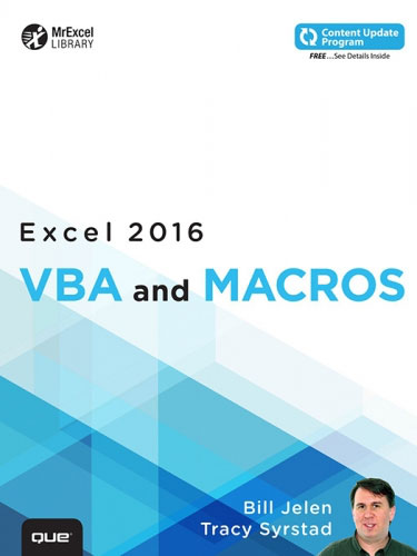 VBA & Macros for Microsoft Excel 2016 VBA & Macros for Microsoft Excel 2016